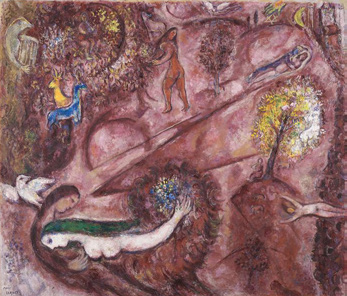 Le Cantique des Cantiques I ⓒMusée National Marc Chagall